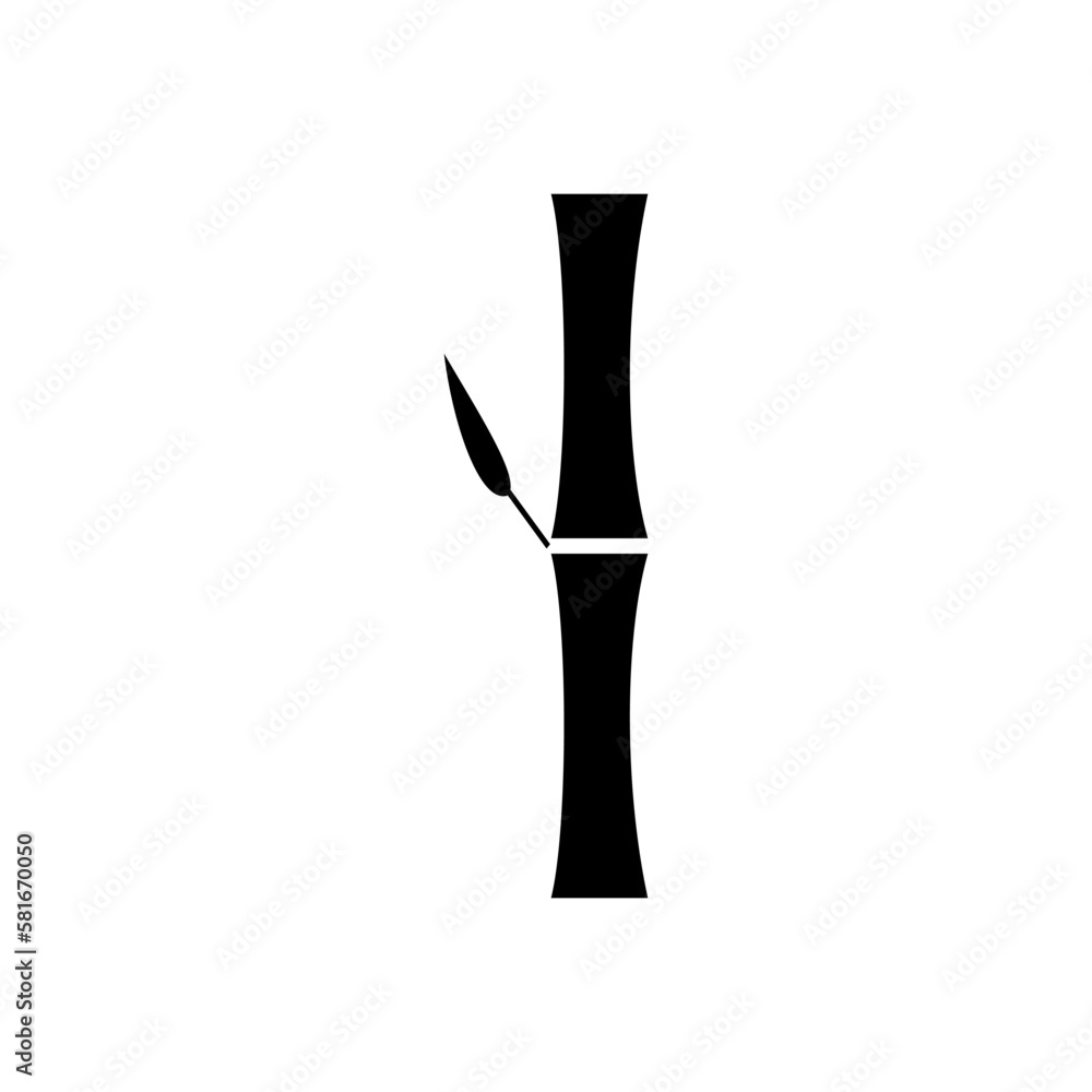 Bamboo icon nature vector logo template Bamboo icon nature vector logo template