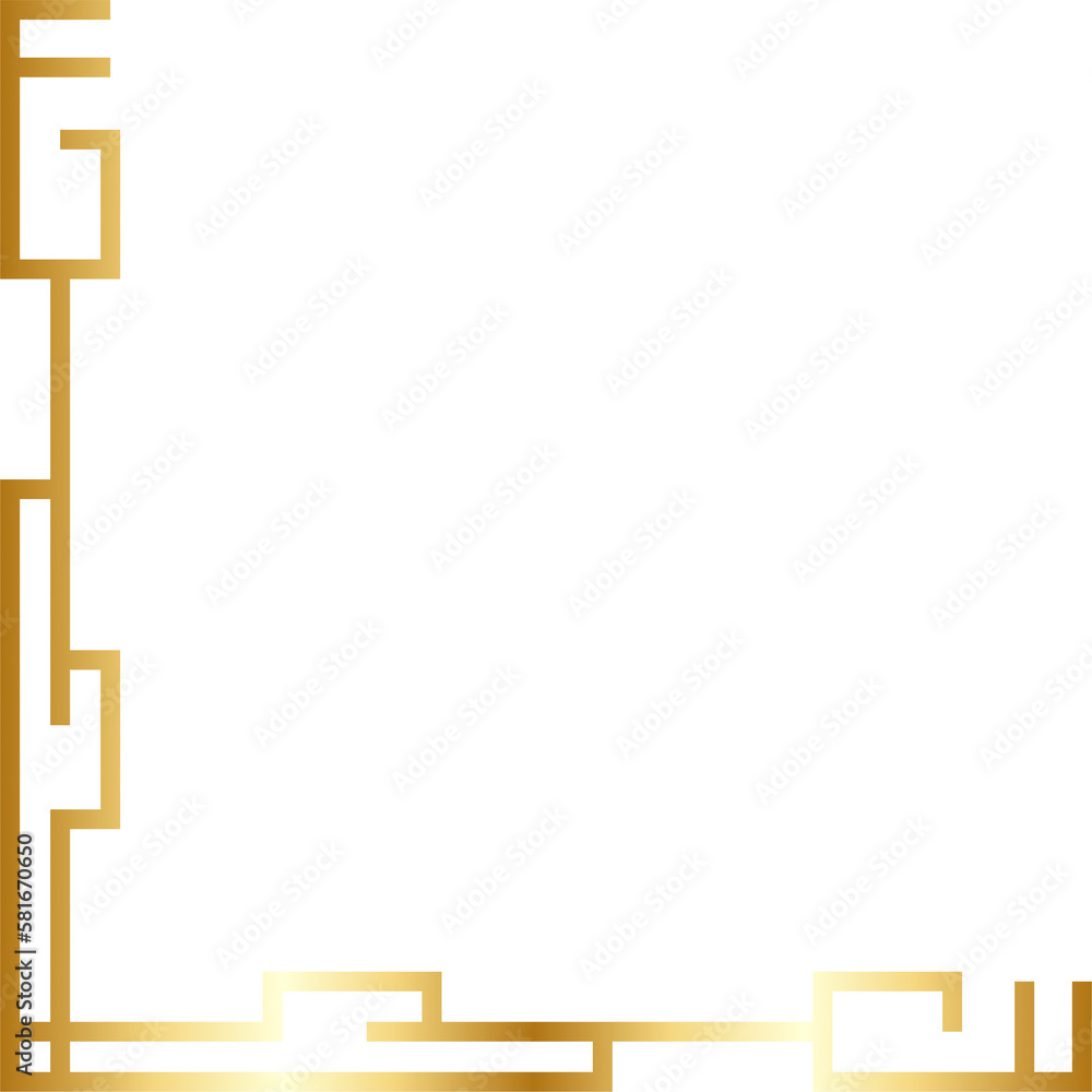 Elegant Gold Border Corner Elegant Gold Border Corner