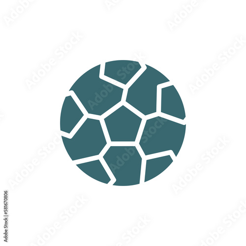 soccer football ball icon. Filled soccer football ball icon from sport and game collection. Glyph vector isolated on white background. Editable soccer football ball symbol can be used web and mobile