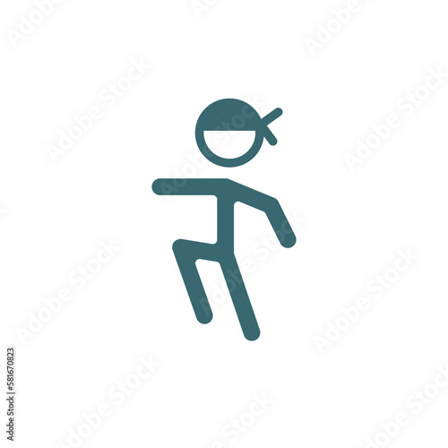 wushu icon. Filled wushu icon from sport and game collection. Glyph vector isolated on white background. Editable wushu symbol can be used web and mobile