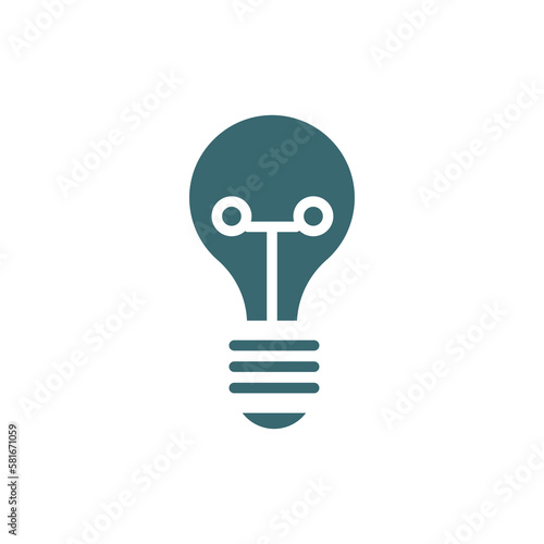 light bulb turned off icon. Filled light bulb turned off icon from technology collection. Glyph vector isolated on white background. Editable light bulb turned off symbol can be used web and mobile