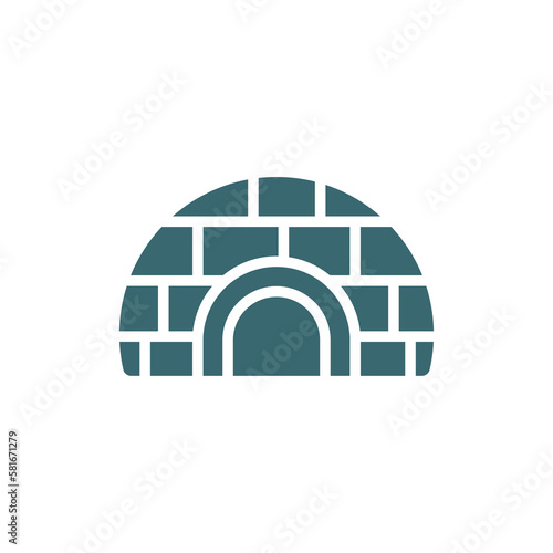 igloo icon. Filled igloo icon from travel and trip collection. Glyph vector isolated on white background. Editable igloo symbol can be used web and mobile