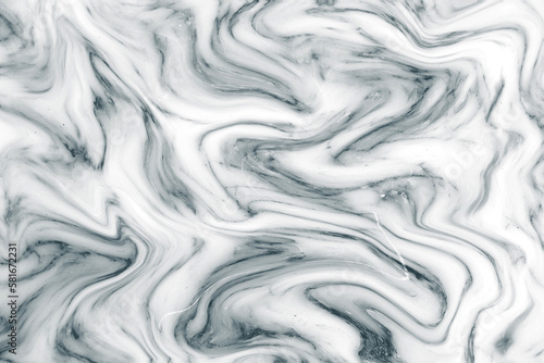 White gray Marble ink acrylic painted waves texture background. pattern can used for wallpaper or skin wall tile luxurious or Cover case mobile phone.
