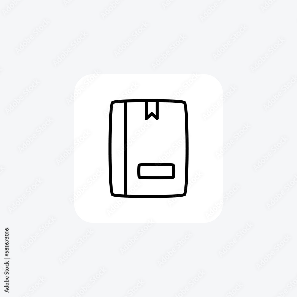 Notebook, book fully editable vector icon
Notebook, book fully editable vector icon