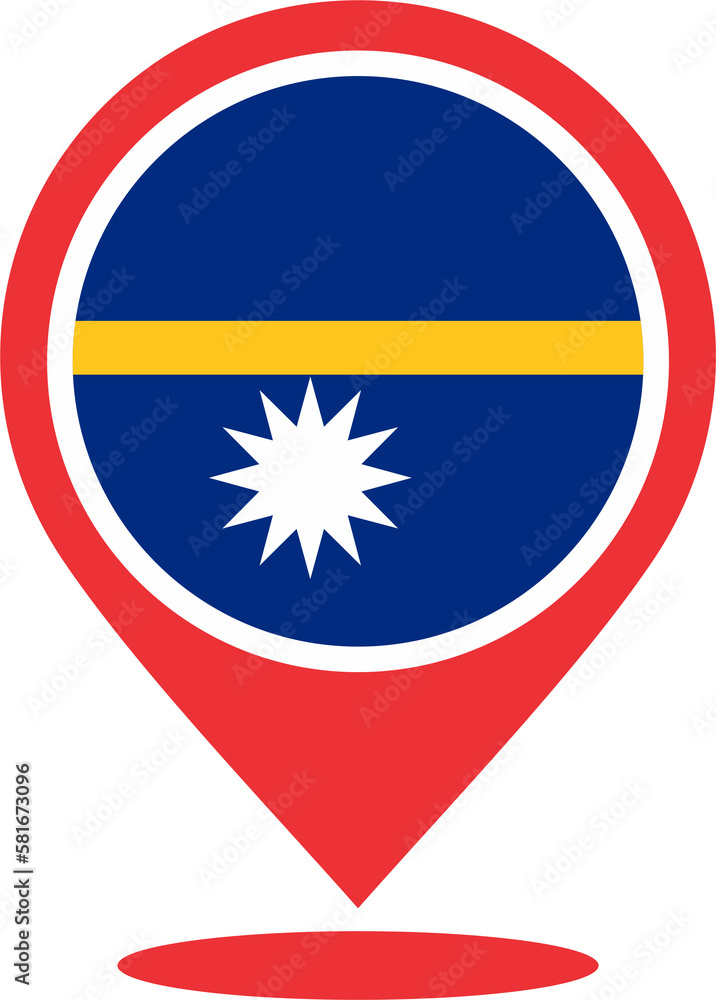 Nauru flag pin map 2023031359 Nauru flag pin map 2023031359