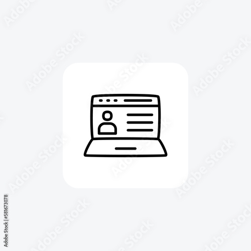 Video, vlog fully editable vector icon

