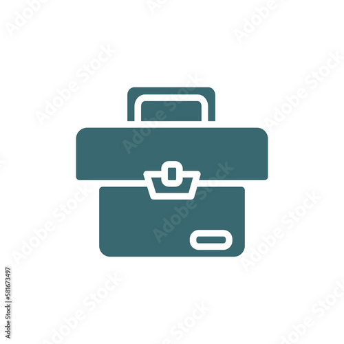 case icon. filled case, business icon from education collection. flat glyph vector isolated on white background. Editable case symbol can be used web and mobile