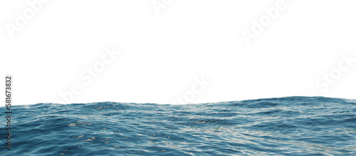ocean water sea surface with ripples wave png 3d rendering illustration