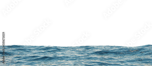 ocean water sea surface with ripples wave png 3d rendering illustration