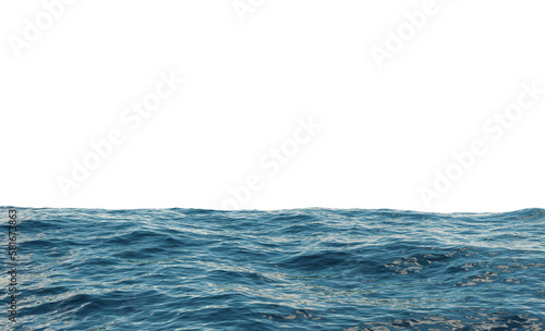 ocean water sea surface with ripples wave png 3d rendering illustration
