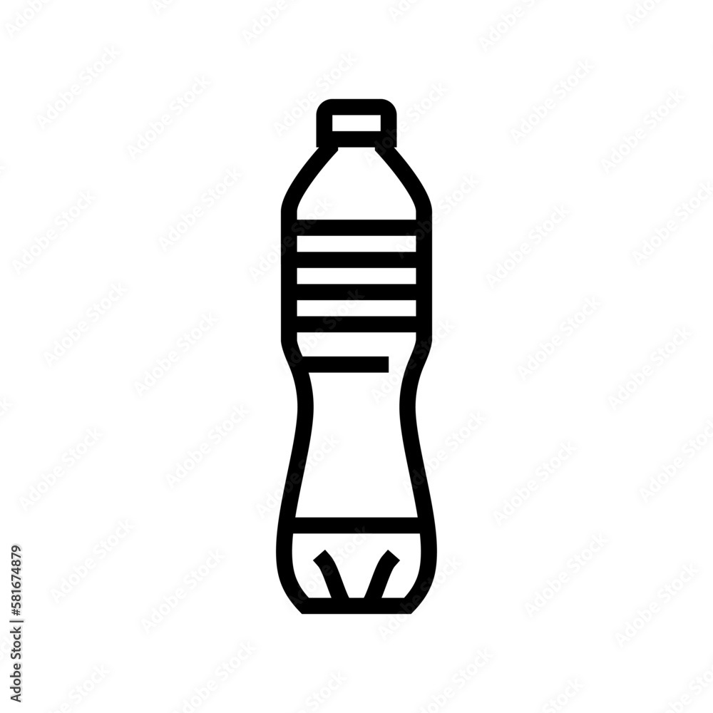 beverage water plastic bottle line icon vector illustration beverage water plastic bottle line icon vector illustration
