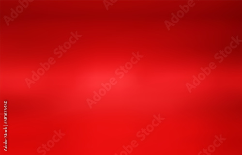Red background. Abstract light red metal gradient. Shiny red blur texture background. Geometric texture wall with light reflections. Dark red wallpaper. 3D Vector illustration.