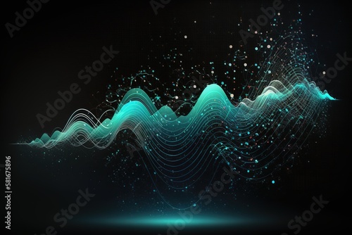 Big data visualization. The musical stream of sounds, Generative AI