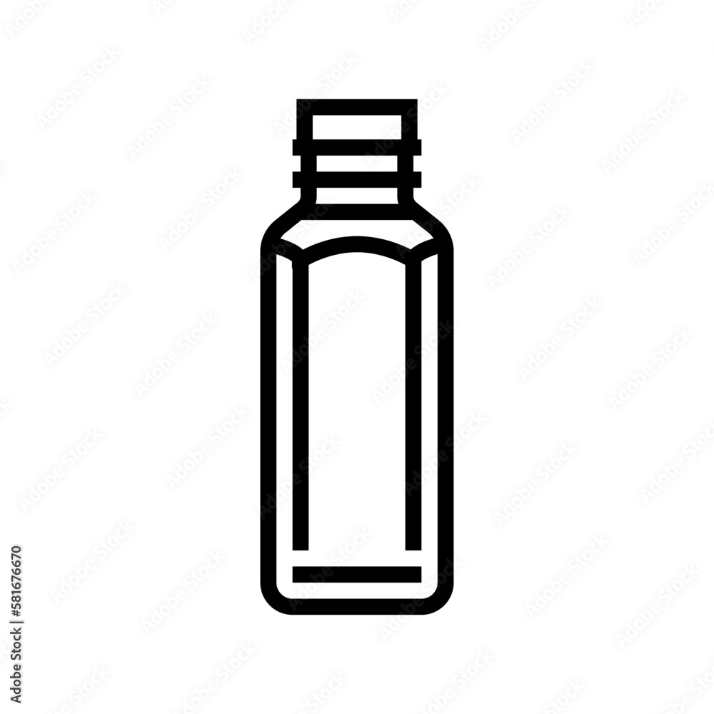 juice plastic bottle line icon vector illustration