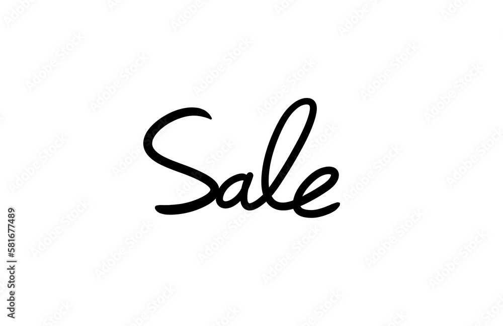 sale - hand lettering inscription text . sale - hand lettering inscription text .