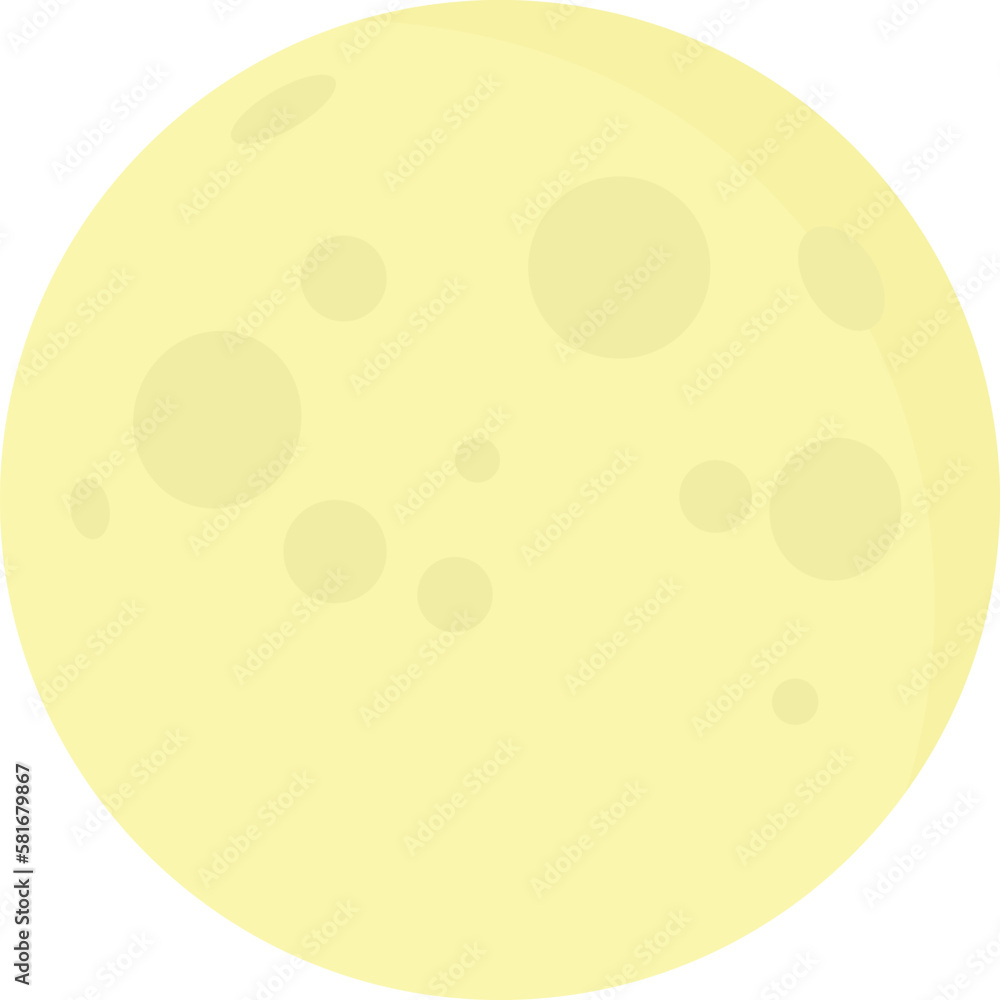 Vector full moon isolated on a white background. Night sky. Space object, satellite of the Earth. Vector full moon isolated on a white background. Night sky. Space object, satellite of the Earth.