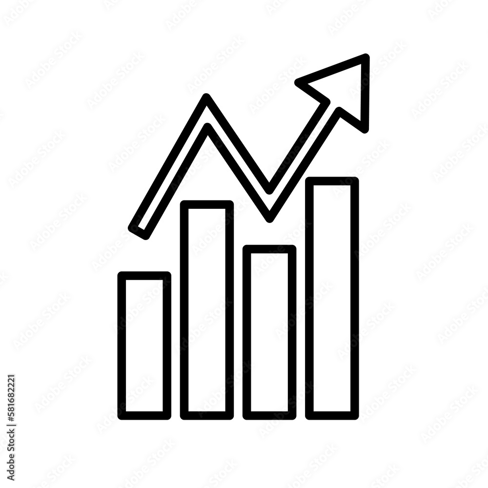 Simple growth sign, Graphic icon illustration vector Simple growth sign, Graphic icon illustration vector