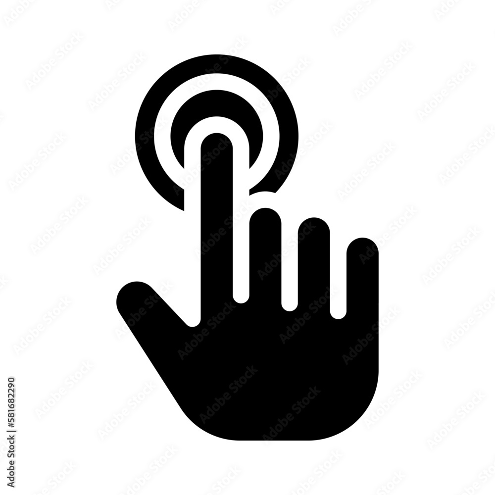 click solid icon illustration vector graphic click solid icon illustration vector graphic