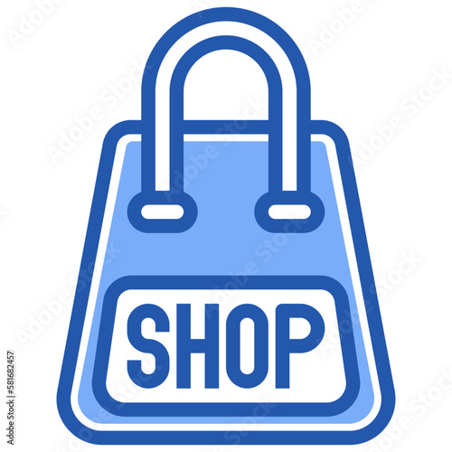 grocery bag flat icon,linear,outline,graphic,illustration