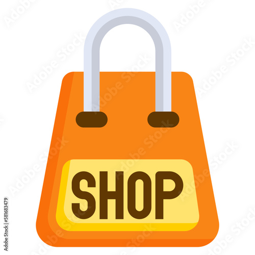 grocery bag flat icon,linear,outline,graphic,illustration