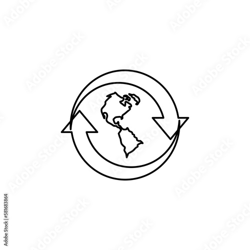 Go to web Icon in trendy flat style isolated on grey background. Website pictogram. Internet symbol for your web site design, logo, app, UI. Vector illustration, EPS10.