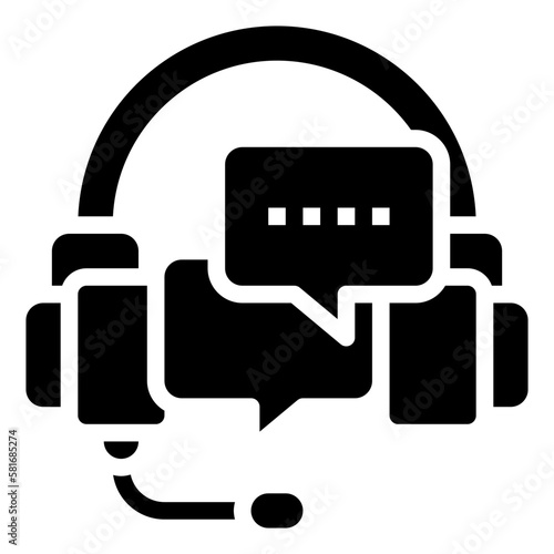 costumer service glyph icon,linear,outline,graphic,illustration