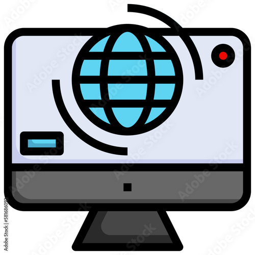 webcast flat icon,linear,outline,graphic,illustration