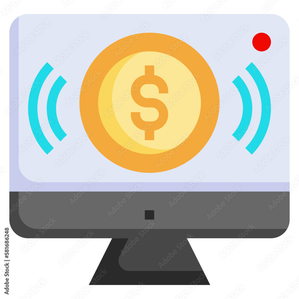 live stream flat icon,linear,outline,graphic,illustration