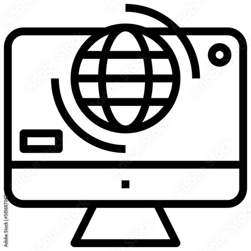 webcast line icon,linear,outline,graphic,illustration