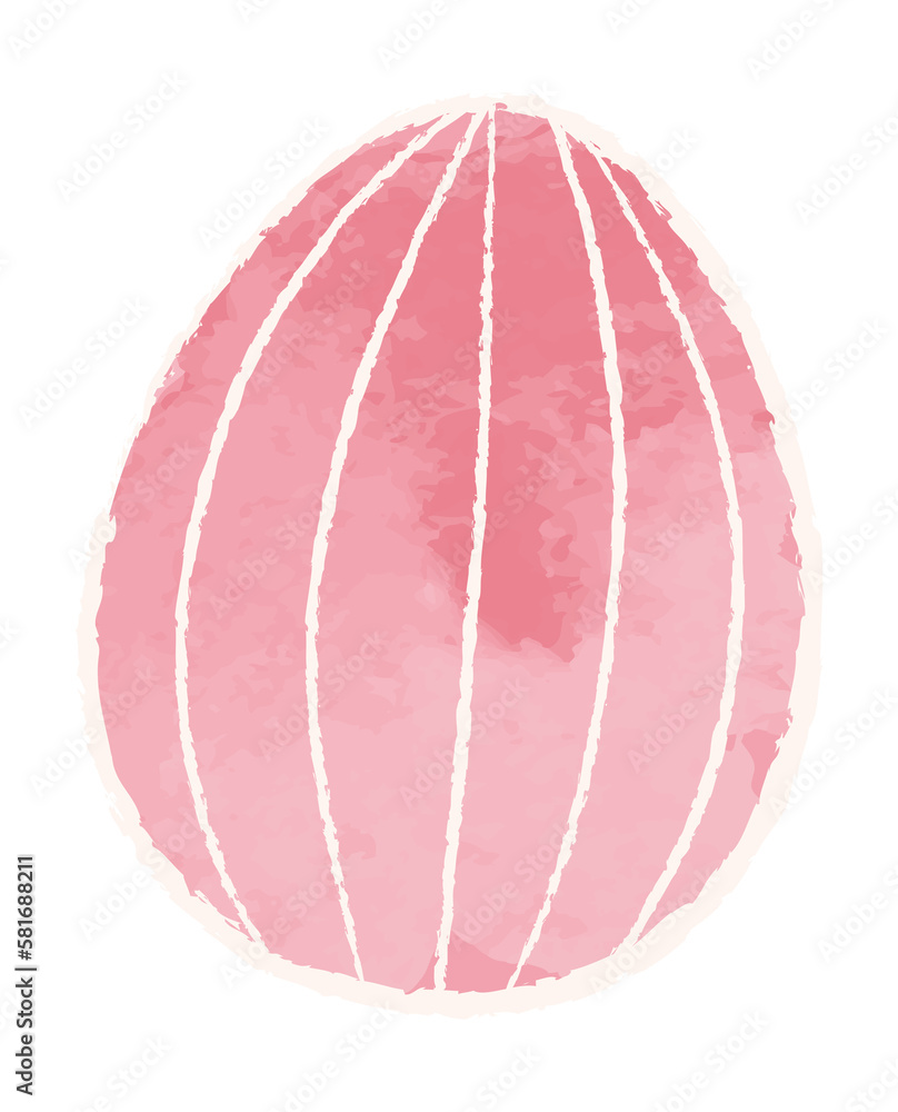 Watercolor easter egg Watercolor easter egg