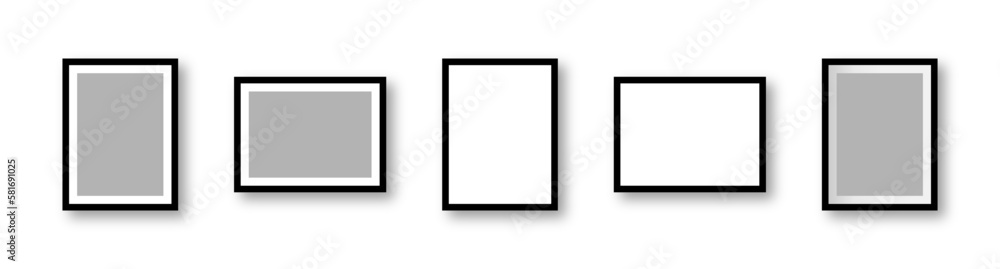 Photo frame vector set Photo frame vector set