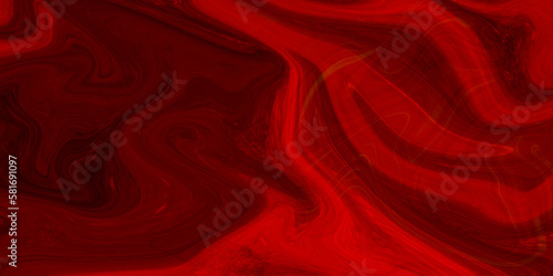 Fire flames on red background with Luxurious colorful liquid marble surfaces design. Abstract color acrylic pours liquid marble surface design. Beautiful fluid abstract paint background.
