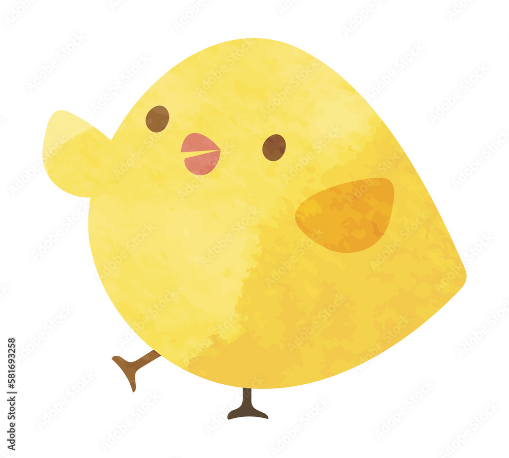 Watercolor cute chick Watercolor cute chick