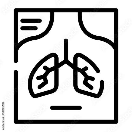 tomography line icon