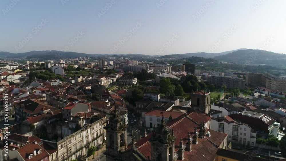 Aerial View City of Braga in Portugal Aerial View City of Braga in Portugal