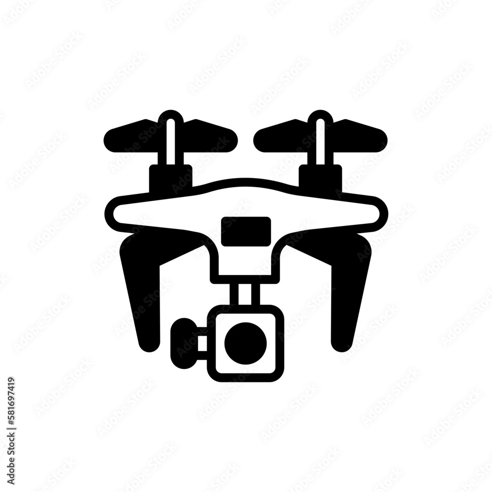 Air Drone icon in vector. Illustration Air Drone icon in vector. Illustration