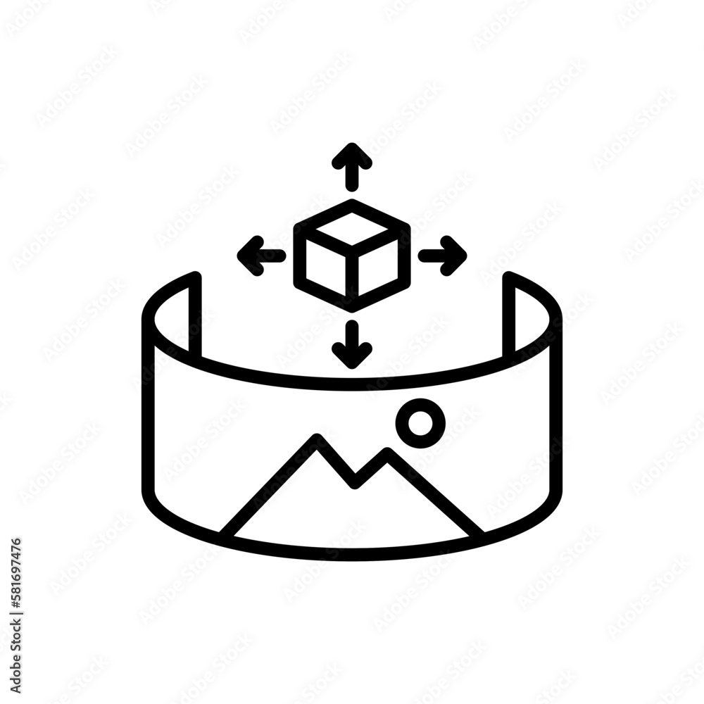Photo 360 icon in vector. Illustration Photo 360 icon in vector. Illustration