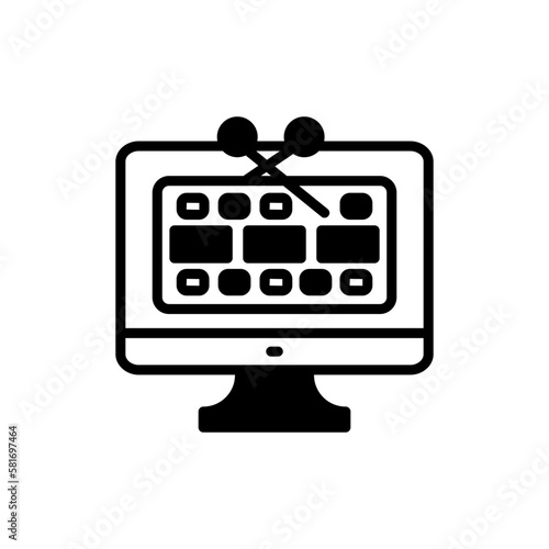 Video Editing icon in vector. Illustration photo