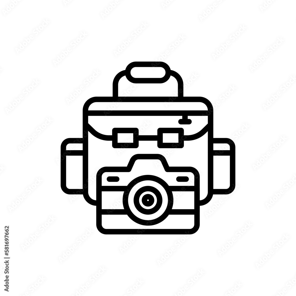Camera Bag icon in vector. Illustration Camera Bag icon in vector. Illustration