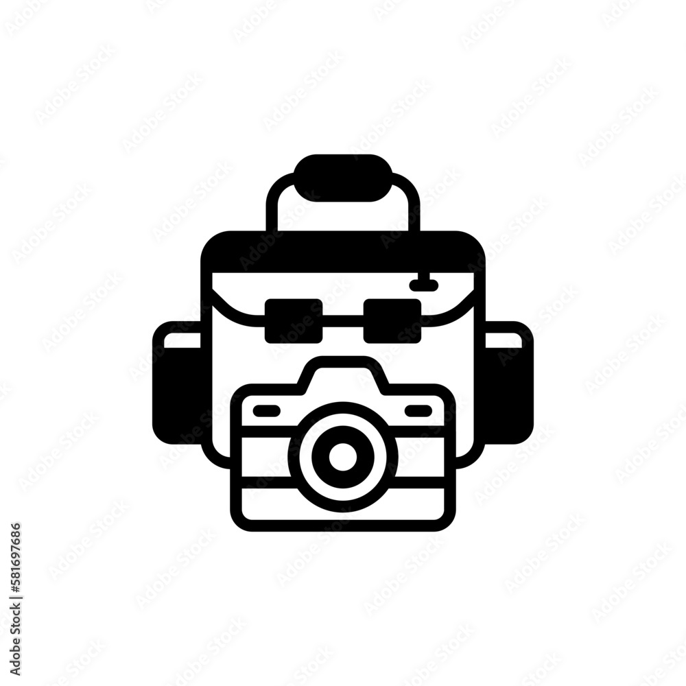 Camera Bag icon in vector. Illustration Camera Bag icon in vector. Illustration