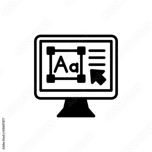 Font Design icon in vector. Illustration