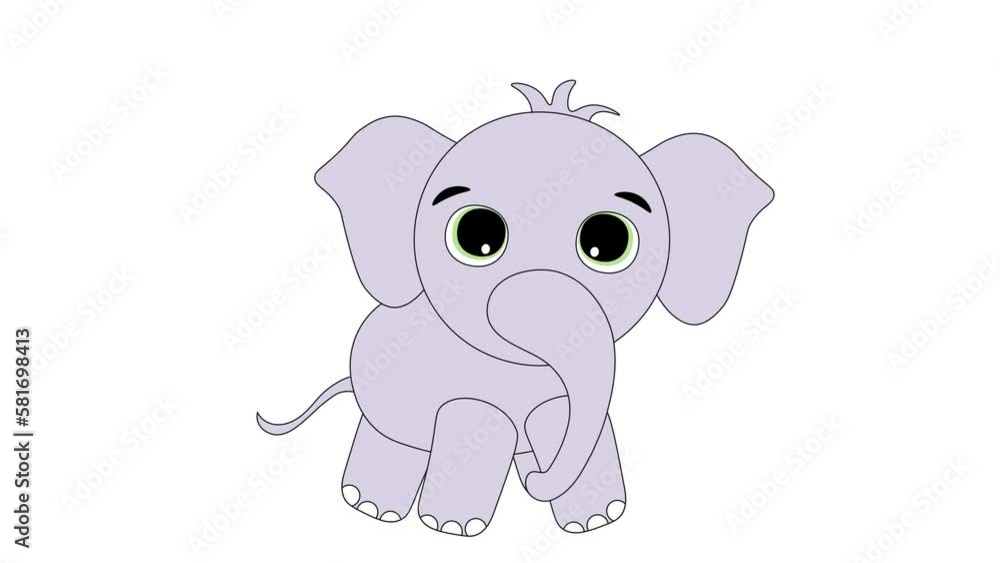 animation of a child's little dancing elephant animation of a child's little dancing elephant