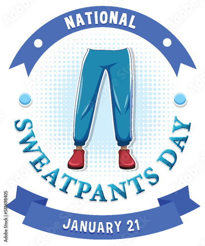 National Sweatpants Day Text Banner