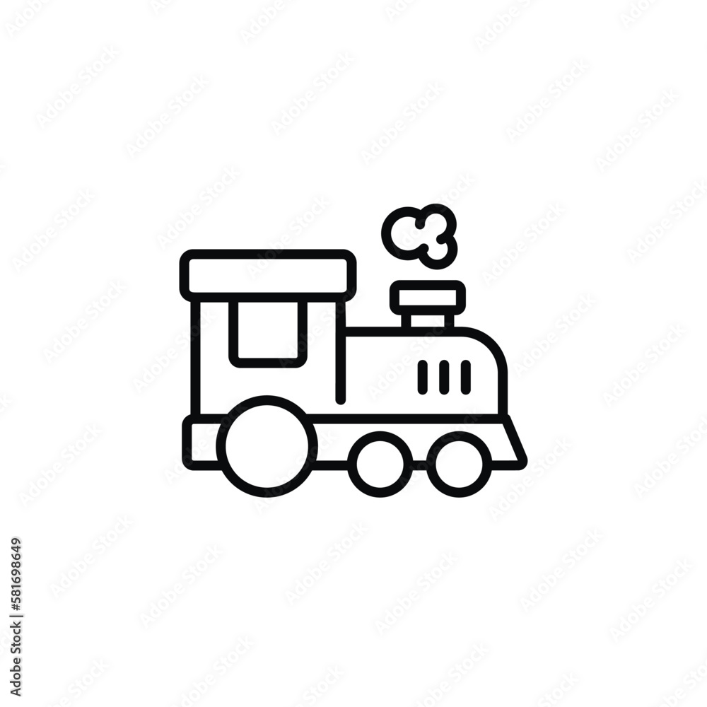 Train line icon isolated on white background Train line icon isolated on white background