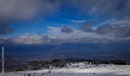 A winter hiking in Vitosha mountain.