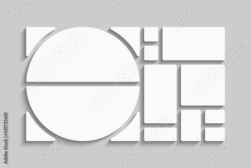 Template collage of eleven frames, images, photo