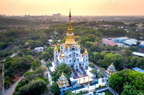 Buu Long Buddhist temple in Ho Chi Minh City, Vietnam This temple at Long Binh ward t, district 9 in Hochiminh city, Vietnam © Quang