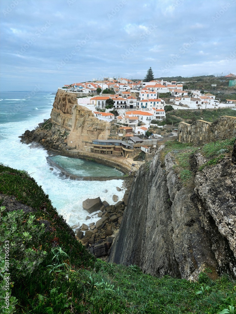 cliff coast portugal azenhas do mar tourism lisbon