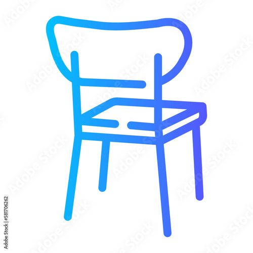 chair gradient icon