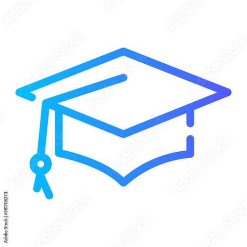 graduate gradient icon